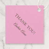 金ゴールドエレガントピンク写真50素晴らしい誕生日 フェイバータグ (裏面)