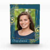 金ゴールドエレガントピーコック卒業クラス フォトブロック (正面)