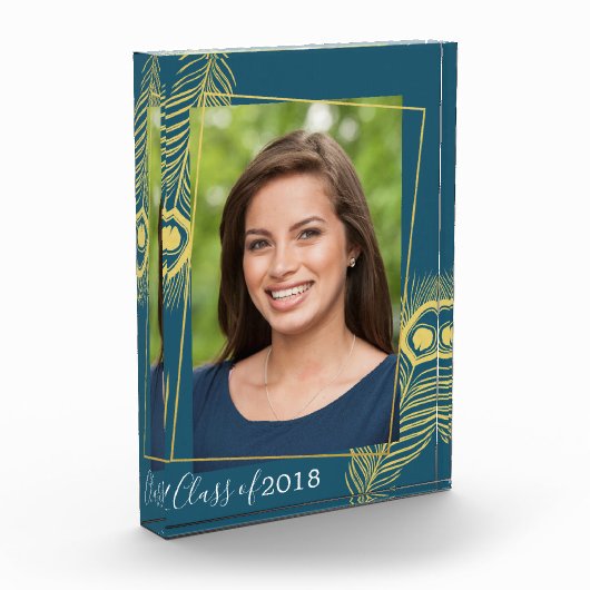 金ゴールドエレガントピーコック卒業クラス フォトブロック (左)