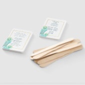 金ゴールドエレガントピーコック結婚式 プログラムハンドファン ハンドファン (組立なし)