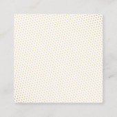 金ゴールドエレガントピーコッ結婚クスホテルアコモデーション エンクロージャーカード (裏面)