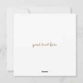 金ゴールドエレガントファミリーフォトコラージュ母日 シーズンカード (裏面)