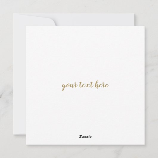 金ゴールドエレガントファミリーフォトコラージュ母日 シーズンカード (裏面)