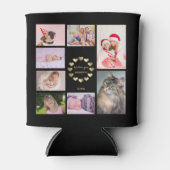 金ゴールドエレガントファミリー写真父のコラージュの日 缶クーラー (正面)