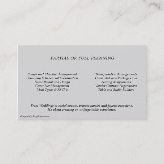 金ゴールドエレガントフィリグリー美しい蝶とバラ 名刺 (裏面)