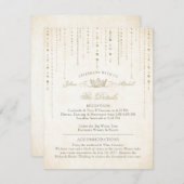 金ゴールドエレガントフェアユータリークラウン エンクロージャーカード (正面/裏面)