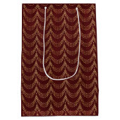 金ゴールドエレガントフェアリー素朴ライト ミディアムペーパーバッグ (裏面)