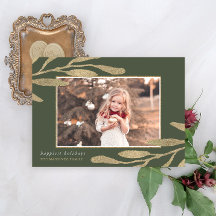 金ゴールドエレガントフレームと植物性離れ写真付き