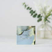 金ゴールドエレガントフレーム、紙吹雪アルコールインク 割引カード (スタンド正面)