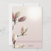 金ゴールドエレガントフローライングリッシュハイティー誕生日 招待状 (裏面)