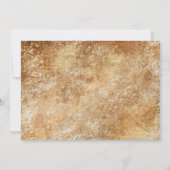 金ゴールドエレガントフローラオフィスファミリークリスマスパーティー 招待状 (裏面)