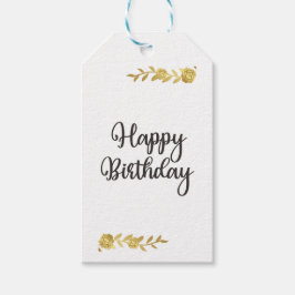 金ゴールドエレガントフローラギフトラベル ギフトタグ