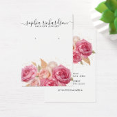 金ゴールドエレガントフローラジュエリー表示カード (デスク)