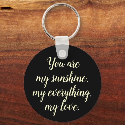 金ゴールドエレガントフローラチューリップフラワーゴールデンブラック キーホルダー (裏面)