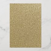 金ゴールドエレガントフローラティアラドレスキンセアニェラ 箔招待状 (裏面)