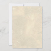 金ゴールドエレガントフローラフォトブライダルシャワー 招待状 (裏面)