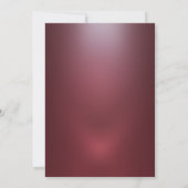 金ゴールドエレガントフローラフレーム赤い除・売却 招待状 (裏面)