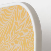 金ゴールドエレガントフローラ植物単図 ピックルボールラケット (左詳細)