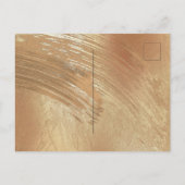 金ゴールドエレガントフローラ水の色の保存日付 案内ポストカード (裏面)