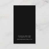 金ゴールドエレガントブティックイヤリングディスプレイカード 名刺 (裏面)