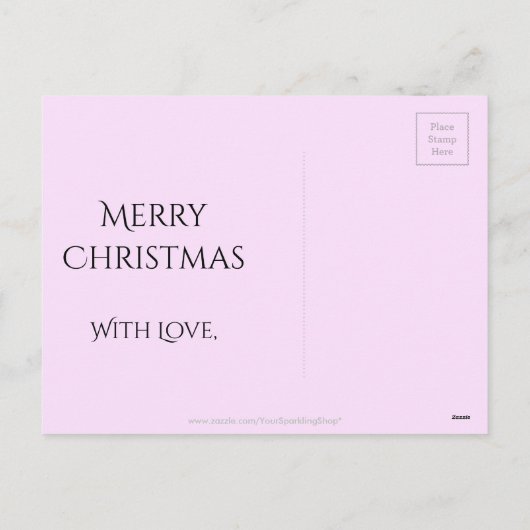 金ゴールドエレガントブラウンクリスマス万華鏡のように千変万化するパターンスター シーズンポストカード (裏面)