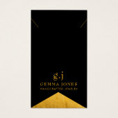 金ゴールドエレガントブラックゴールドフォイルエッジジュエリー (正面)