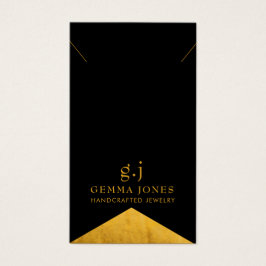 金ゴールドエレガントブラックゴールドフォイルエッジジュエリー