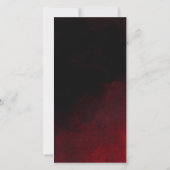 金ゴールドエレガントブラックレッドウェディング日付カードを保存 セーブザデート (裏面)