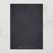 金ゴールドエレガントブラック結婚レース詳細カード エンクロージャーカード (裏面)