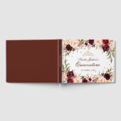 金ゴールドエレガントブルゴーニュフローラキンセアニェラ ゲストブック (全面)