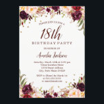 金ゴールドエレガントブルゴーニュフローラ18th誕生日パーティー 招待状<br><div class="desc">リトルかわいらしベイリー店でフローラ誕生日招待状をもっと！</div>