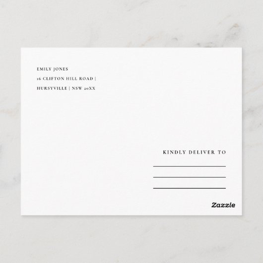 金ゴールドエレガントブルーウォーター色フローラありがとう ポストカード (裏面)