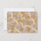 金ゴールドエレガントブルーラベンダーパープルアジサイ 出欠カード (裏面)