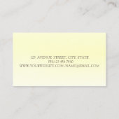 金ゴールドエレガントブルーロータス名刺 名刺 (裏面)