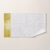 金ゴールドエレガントヘブライ人の通行人 ハンドタオル (ハンドタオル)