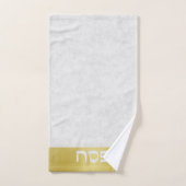 金ゴールドエレガントヘブライ人の通行人 ハンドタオル (ハンドタオル)