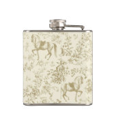 金ゴールドエレガントベージュエクエストリアンフローラトイル名 フラスク (裏面)