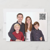 金ゴールドエレガントホワイトクリスマスツリーの幸せな休日 シーズンカード (裏面)