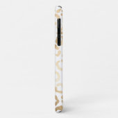 金ゴールドエレガントホワイトヒョウアニマルプリント Case-Mate iPhoneケース (裏面/左)