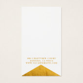 金ゴールドエレガントホワイトフォイルエッジイヤリングジュエリー (裏面)