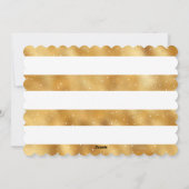 金ゴールドエレガントホワイトフォトメリークリスマスカード シーズンカード (裏面)