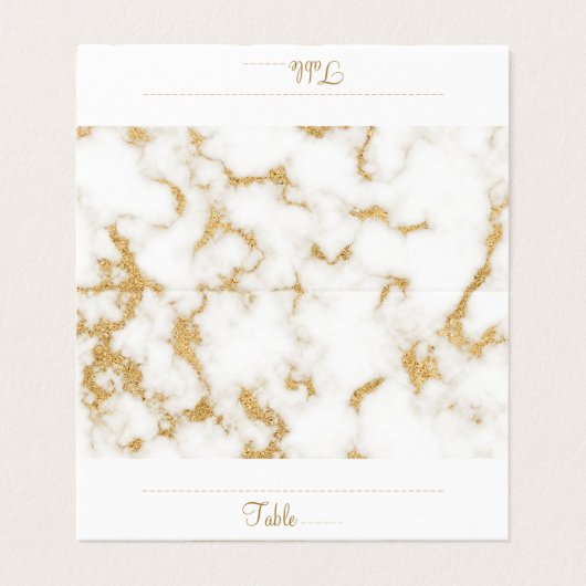 金ゴールドエレガントホワイトマーブルテーブル座席表 (外部フラット)