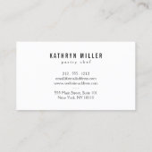 金ゴールドエレガントマカロントリオオンブラック 名刺 (裏面)