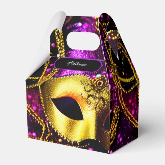 金ゴールドエレガントマスク切り妻 フェイバーボックス (正面サイド)