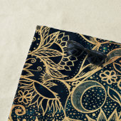金ゴールドエレガントマンダラフローラグリーンブルー ビーチタオル (インサイチュ)
