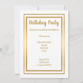 金ゴールドエレガントマーメイドインスパイアすべての行事 招待状 (正面)