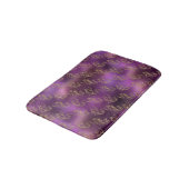 金ゴールドエレガントマーメイドパターンパープルメタリック光沢 バスマット (アングル)