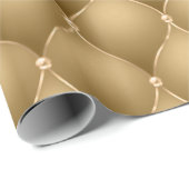 金ゴールドエレガントメタリックグラムクリスマス ラッピングペーパー (ロールコーナー)