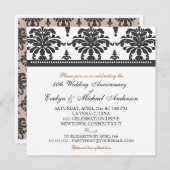 金ゴールドエレガントメタリック50周年記念パーティー 招待状 (正面/裏面)