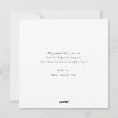 金ゴールドエレガントメリークリスマスカード シーズンカード (裏面)